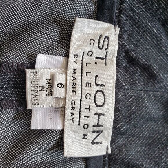 St John by Marie Gray dark grey slacks Sz 6 - Picture 4 of 4